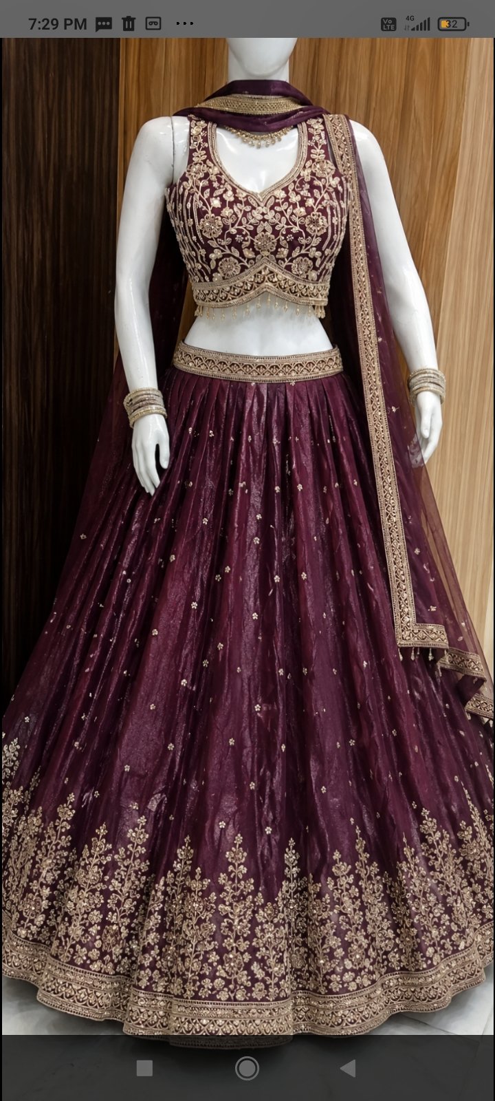 Crop top Lehenga
