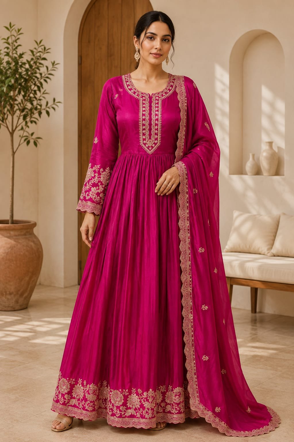 Anarkali gown