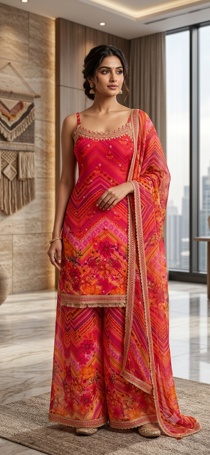 Plazzo suits, co ord sets