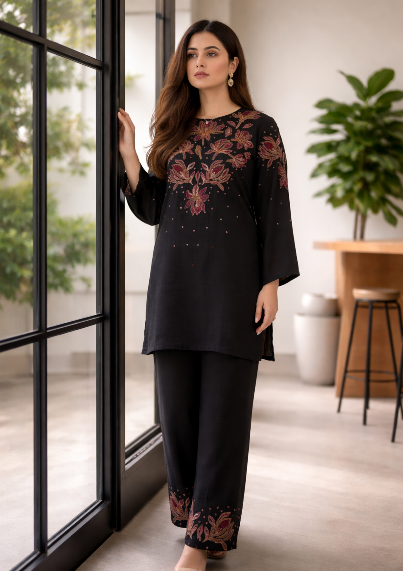 Floral Print Anarkali